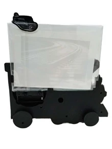 RELOJ DESPERTADOR TREN O LOCOMOTORA CON PORTARETRATOS - Multicolor - Ver 4