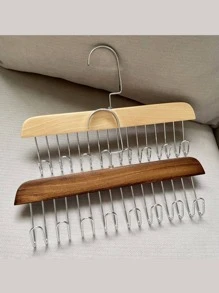 1/2/5入組創意多功能衣服圍巾帽子衣架-通用寬-1入組棕色衣架 - 棕色 - 查看 1