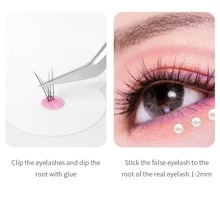 Glamlash 1 pieza 5ml 1S extensión de pestañas pegamento individual falso Pestañas negro Adhesivo Kit para profesional usar