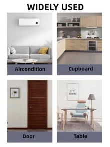 1 件亮面灰色自粘冰箱贴纸，防水防油，空调、洗衣机、冰箱外机保护膜，贴纸，墙贴花，乙烯基贴花用于家居装饰，春季装饰物品刷新您的家，拉玛装饰贴纸礼物生日毕业