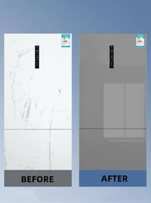 1 件亮面灰色自粘冰箱贴纸，防水防油，空调、洗衣机、冰箱外机保护膜，贴纸，墙贴花，乙烯基贴花用于家居装饰，春季装饰物品刷新您的家，拉玛装饰贴纸礼物生日毕业