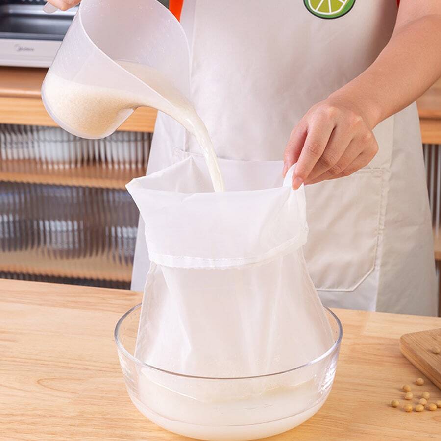 2pc, Soy Milk Filter Bag, Nut Milk Bag, Tea Coffee Yogurt Filter