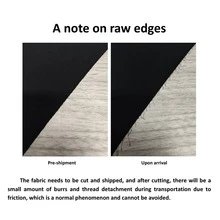 tela asargada de tela - Negro - Ver 7