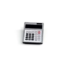 1 pieza Accesorio mini calculadora modelo , para miniatura alimento o jugar escena modelo - Plateado - Ver 1