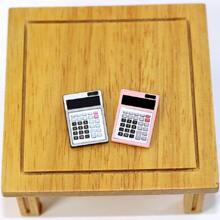 1 pieza Accesorio mini calculadora modelo , para miniatura alimento o jugar escena modelo - Plateado - Ver 5