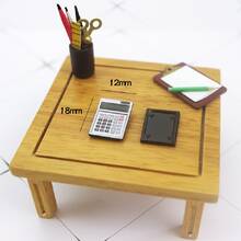 1 pieza Accesorio mini calculadora modelo , para miniatura alimento o jugar escena modelo - Plateado - Ver 4