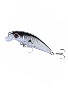72mm Floating Minnow Fishing Lure, Abs Plastic Hard Bait With Rattles And Lifelike Appearance For Bass