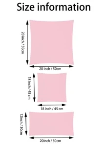 1pc Solid Color Comfortable Corduroy Pillow Case For Sofa