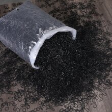 56,000pcs/1kg Colorful 0.48 Inch Diameter Mini Disposable Elastic Hair Bands Suitable For Daily Use - Black - View 3