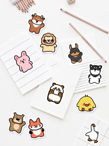 100 Miếng Phim hoạt hình dễ thương Thú vật Viết tháu Hình dán Đối với Trang trí Máy tính xách tay , Va li , Ghi ta , Mũ bảo hiểm , Ván trượt , Sổ tay , Nước Chai , Ốp lưng điện thoại , Món quà , Không thấm nước DIY Giấy dán - Nhiều màu - Xem 10