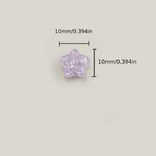 50入組混色金屬亮絲五角星設計樹脂寶石 - 彩色 - 查看 3