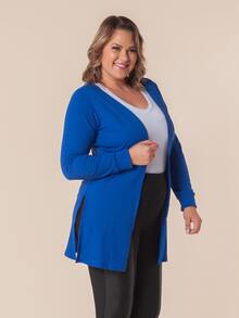 Women Cardigans - Royal Blue - View 1