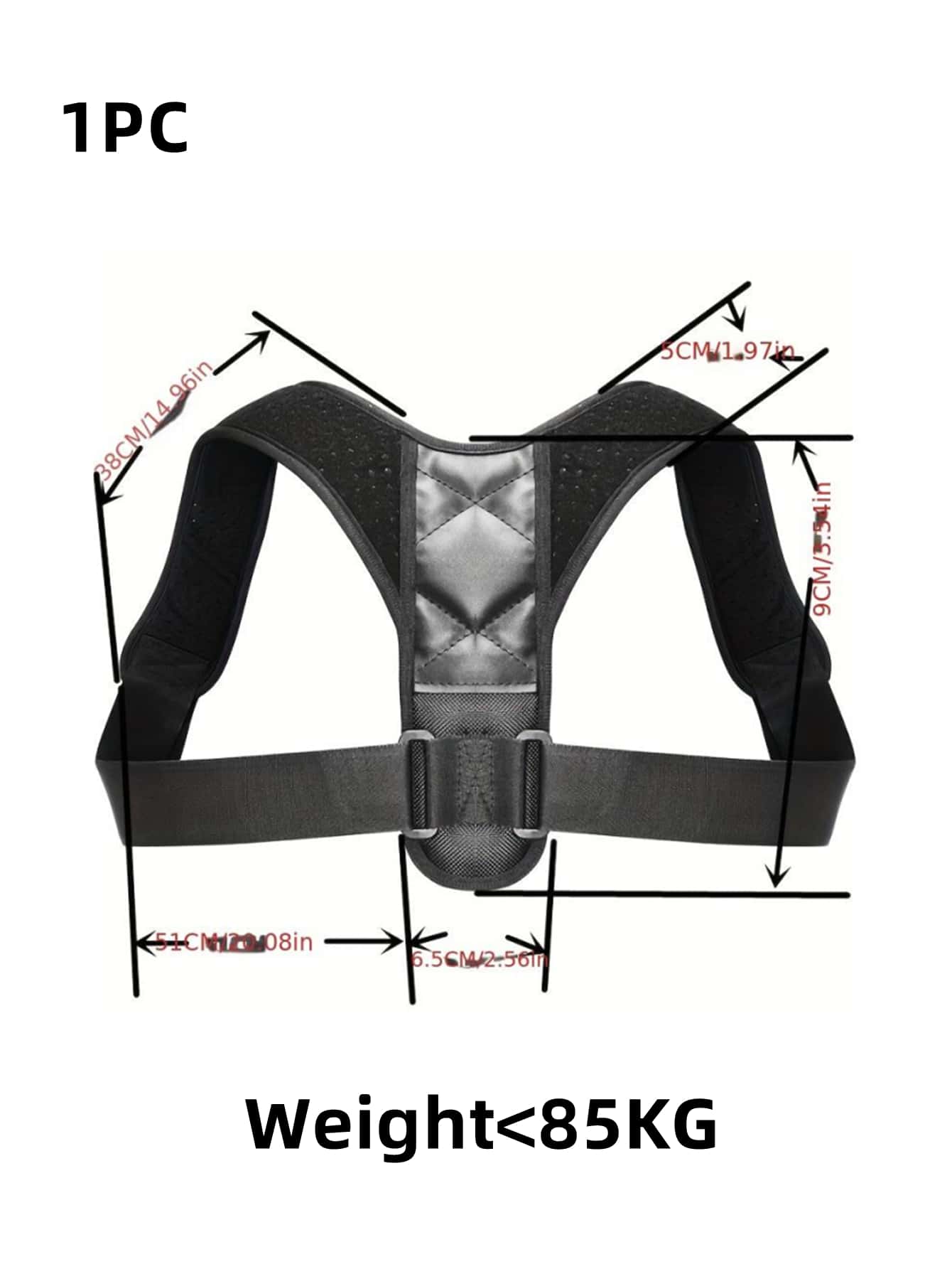1pc Back Correction Strap Fixed Strap, Posture Correction Anti Hunchback Correction Device, Suitable For 50-85KG, Hunchback Sitting Posture Correction Device For Women And Men
