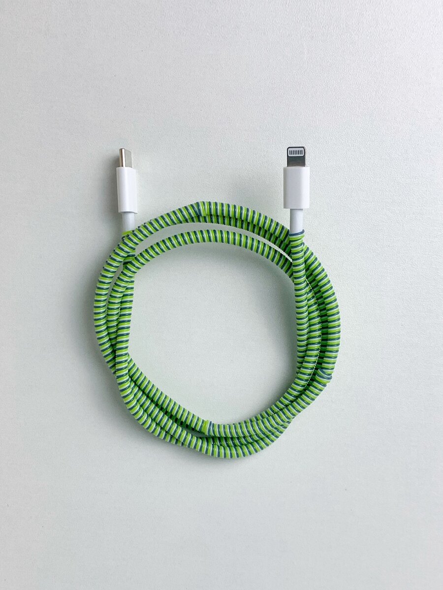 1 Vỏ bảo vệ cáp dữ liệu TPU 1,4m - màu xanh lá - Xem 1