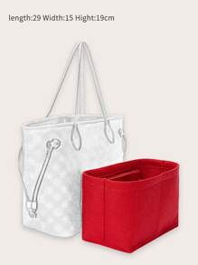 Organiseur de sac à main, organiseur de sac en feutre pour sac à main, organiseur de sac fourre-tout, insert de forme pour sac fourre-tout avec fermetures éclair, forme de sac fourre-tout, sac à main épais et portable pour PM MM GM