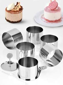 Silver Round Cake Pan, Baking Kitchen Tool For Making Desserts - Grey - View 1