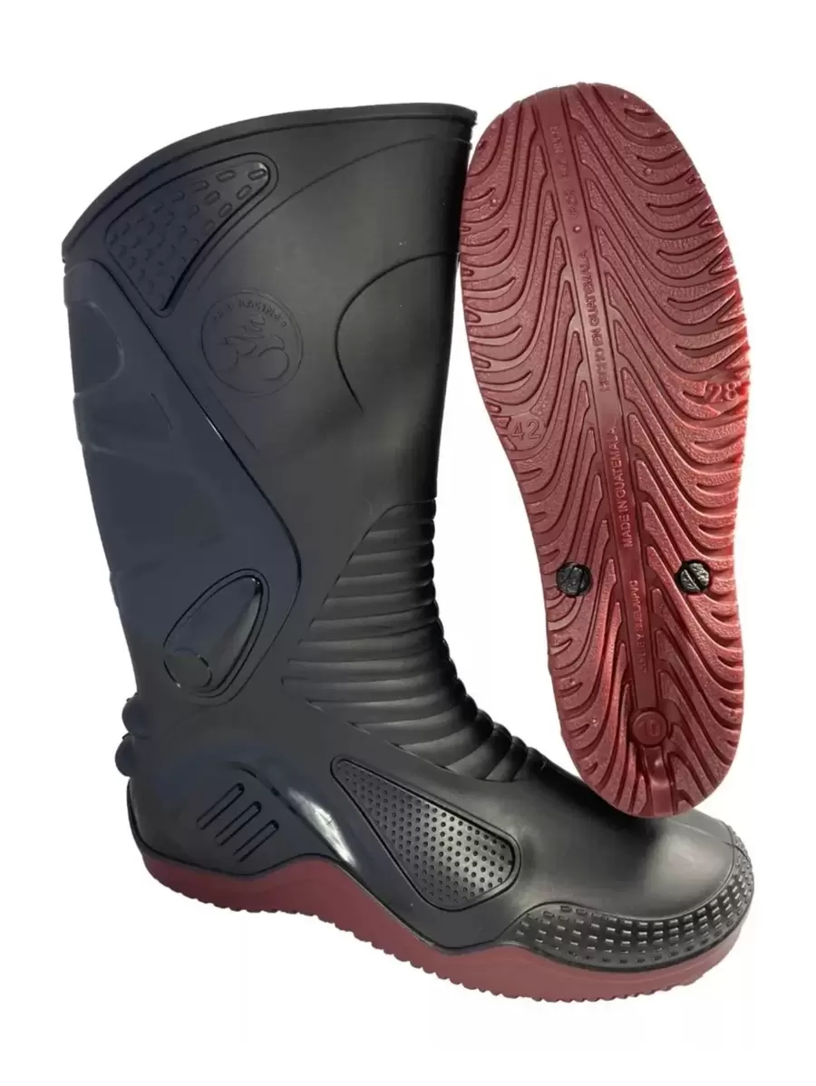 MOTORCYCLE RAIN BOOT - Black - View 1