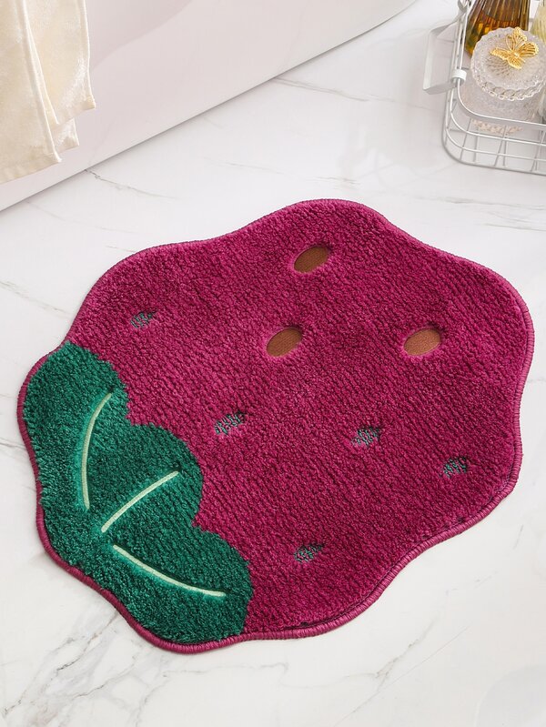 1pc Fruit Shaped Absorbent Bathroom Mat