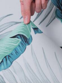 forcheer 1pc Tropical Leaf Printed Dining Chair Cover, 2023 Hot Elastic Chair Slipcover, Washable - Multicolor - View 7