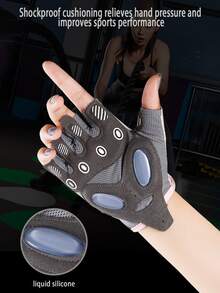 1雙女性健身手套適用於設備訓練,,手腕保護和老繭預防,運動&騎行手套