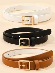 这款时尚百搭的复古腰带采用日式方形扣，适合夏季办公、秋季校园、万圣节等场合。 - 彩色 - 查看 1