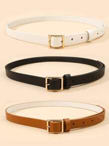 这款时尚百搭的复古腰带采用日式方形扣，适合夏季办公、秋季校园、万圣节等场合。 - 彩色 - 查看 2