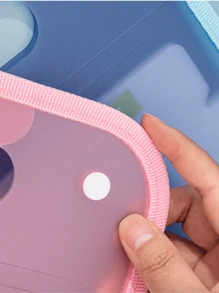 Multilayer Handheld Exam Paper Folder, Accordion Style Subject Classification File Organizer Bag For Middle School Students - Pink - View 6