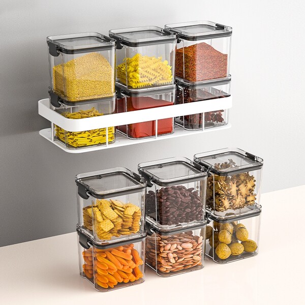 1pc Clear Random Color Food Storage Box,Food Storage Container With Lid