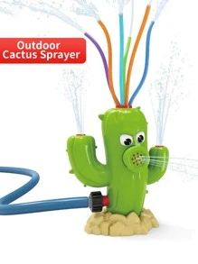 exterior agua Spray Aspersor para Niños con , patio interior hilado cactus Aspersor Juguete / menear tubos , Divertido para verano días , a 8ft alto , a Manguera de jardín - Verde - Ver 1