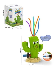 exterior agua Spray Aspersor para Niños con , patio interior hilado cactus Aspersor Juguete / menear tubos , Divertido para verano días , a 8ft alto , a Manguera de jardín - Verde - Ver 5