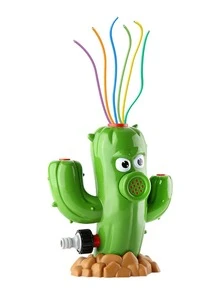 exterior agua Spray Aspersor para Niños con , patio interior hilado cactus Aspersor Juguete / menear tubos , Divertido para verano días , a 8ft alto , a Manguera de jardín - Verde - Ver 6