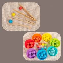 数字认知卡 早教益智玩具 夹珠配对游戏 精细动作 颜色分类 感知训练学校,学生,文具,学校用品 - 彩色 - 查看 7