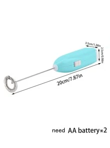 1入組手持式迷你電動攪拌咖啡攪拌機 - 藍色 - 查看 4