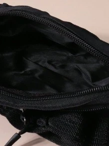 1pc New Kid's Waist Bag For Boys And Girls Casual Crossbody Bag For Kids With Money Pouch, Coin Purse, And Zipper Compartments