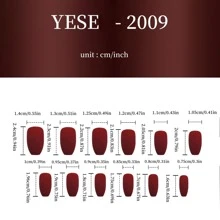 Uñas postizas usables con color de colisión rosa y blanco, pegatinas para decoración de uñas con pedrería y brillo plateado, puntas de uñas desmontables - Plateado - Ver 6