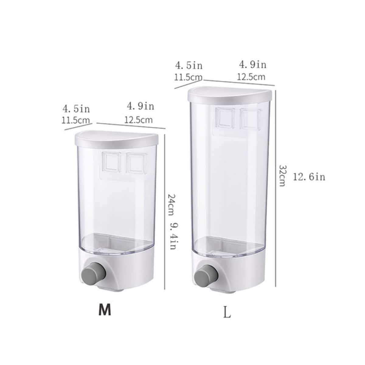 1pc Wallmounted Grain Storage Box For Kitchen, Cereal & Bean Organizer