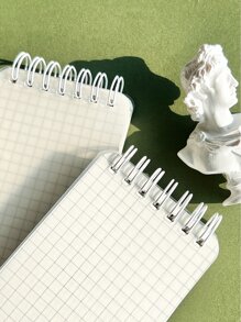 口袋笔记本，清新简约高颜值A5尺寸笔记本，凝胶信封笔记本，横线笔记本，特色笔记本，草稿笔记本，日记本，错题本，记事本 - 白色 - 查看 6