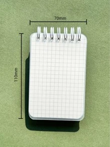 口袋笔记本，清新简约高颜值A5尺寸笔记本，凝胶信封笔记本，横线笔记本，特色笔记本，草稿笔记本，日记本，错题本，记事本 - 白色 - 查看 7