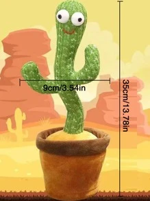 1pc Cactus Design Cat Teaser Toy For Cat For Play - Green - View 7