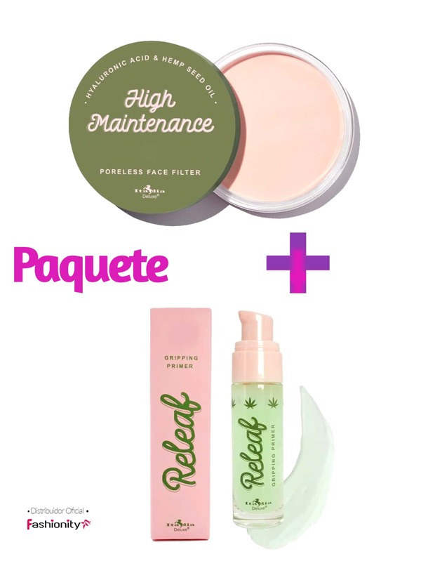 Pack Primer Relief & High Maintenance Italia Deluxe Moda de Mujer