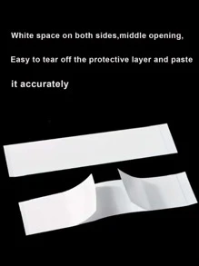 36入組兩面織帶服裝織帶時尚織帶帶全部強的適用於溫和皮膚和織物,透明&彩色織帶,防滑膠黏劑