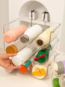 Cốc Nước Trong Suốt Nhiều Lớp Giá Đựng Đồ, Sáng Tạo Có Thể Xếp Chồng Cốc, Chống Bụi Hộ Gia Đình Sắp Xếp Lưu Trữ Cho Cốc Cách Nhiệt - Trong sáng - Xem 1