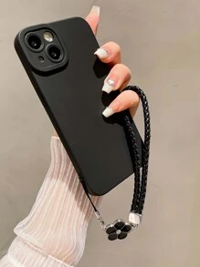 Ins Style Phone Case With Flower Hand Strap, Compatible With Apple Iphone - Multicolor - View 3