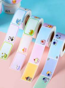 1卷280張兒童名字貼空白禮品標籤禮品貼紙禮品標籤貼紙我名字標籤不干膠標籤不干膠名字標籤手寫標籤貼紙便條貼紙食品蛋糕 - 紫色 - 查看 1