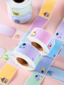 1卷280張兒童名字貼空白禮品標籤禮品貼紙禮品標籤貼紙我名字標籤不干膠標籤不干膠名字標籤手寫標籤貼紙便條貼紙食品蛋糕 - 紫色 - 查看 3