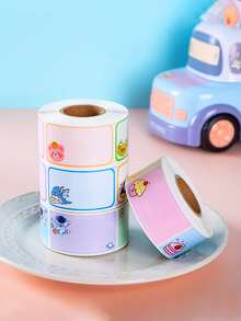 1卷280張兒童名字貼空白禮品標籤禮品貼紙禮品標籤貼紙我名字標籤不干膠標籤不干膠名字標籤手寫標籤貼紙便條貼紙食品蛋糕 - 紫色 - 查看 5