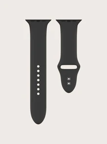 Apple Silicon Watch Band Apple Watch Band 45/49/38/40/41/42/44mm, Compatible With Apple Watch Ultra/SE/9/8/7/6/5/4/3/2/1 Apple Watch Strap - Black - View 3