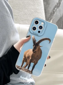 Caja del teléfono del material de Tpu de la cabra de montaña compatible con el iPhone - Multicolor - Ver 3