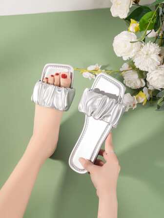 Women's Flat Sandals, Open Toe Slippers, Stylish And Versatile, Suitable For Outdoor Wear