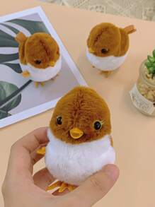 1入組發條玩具仿真毛絨跳躍麻雀貓狗追逐互動玩具 - 彩色 - 查看 4